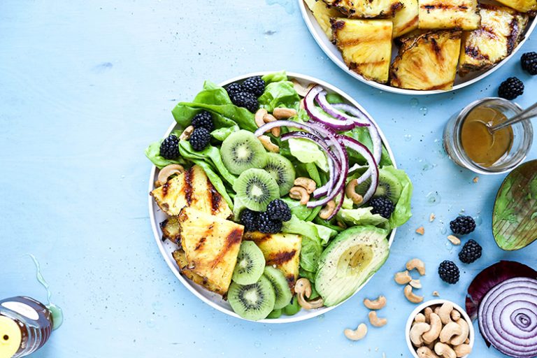 Charred Pineapple Salad Floating Kitchen