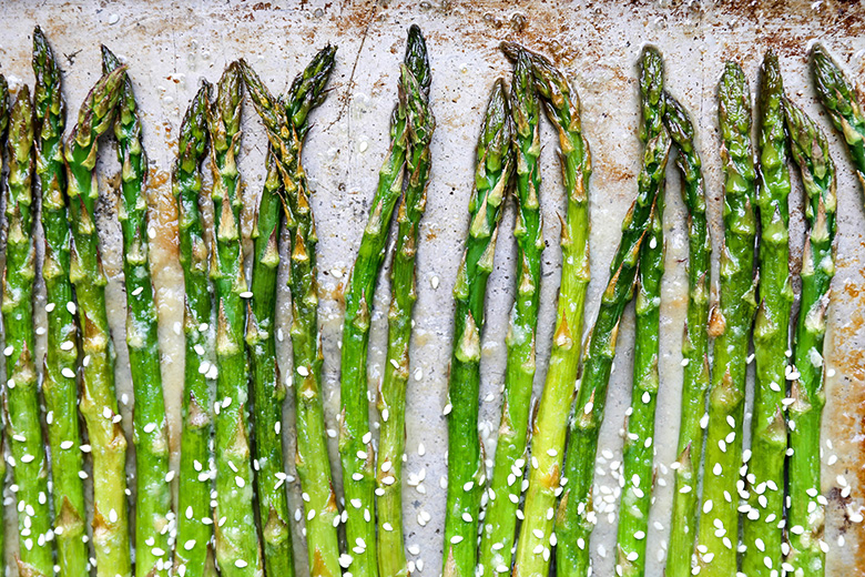 Roasted Asparagus with Miso Butter | www.floatingkitchen.net