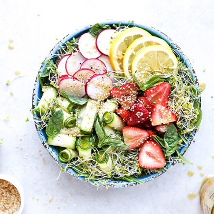 Honey-Miso Summer Salad Bowls | www.floatingkitchen.net