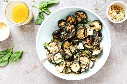 Grilled Zucchini with Browned Butter Bread Crumbs | www.floatingkitchen.net