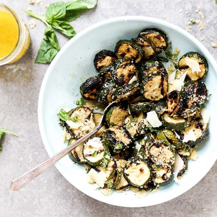 Grilled Zucchini with Browned Butter Bread Crumbs | www.floatingkitchen.net