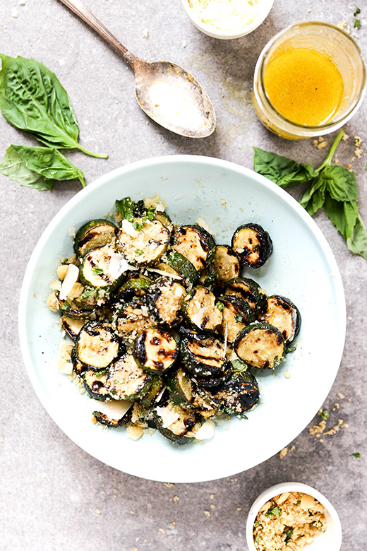 Grilled Zucchini with Browned Butter Bread Crumbs | www.floatingkitchen.net