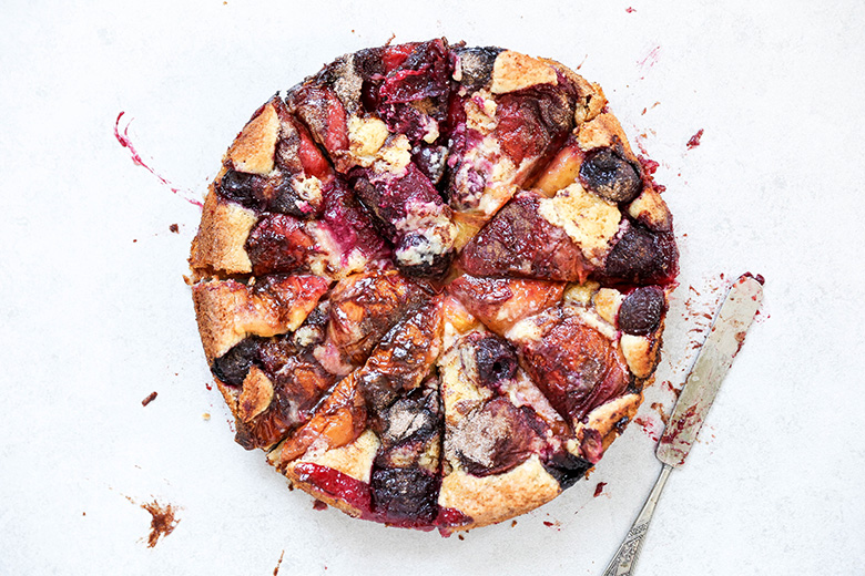 rustic stone fruit torte