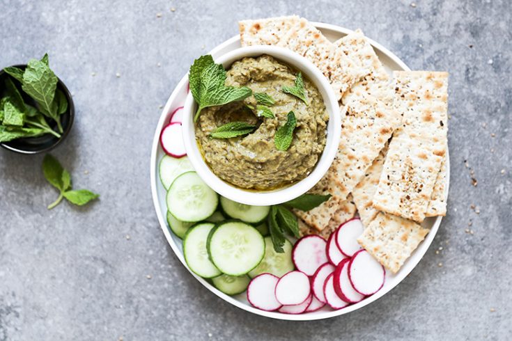 Persian Style Eggplant and Yogurt Dip