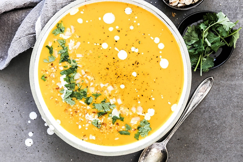 Thai Roasted Carrot and Golden Beet Soup | www.floatingkitchen.net