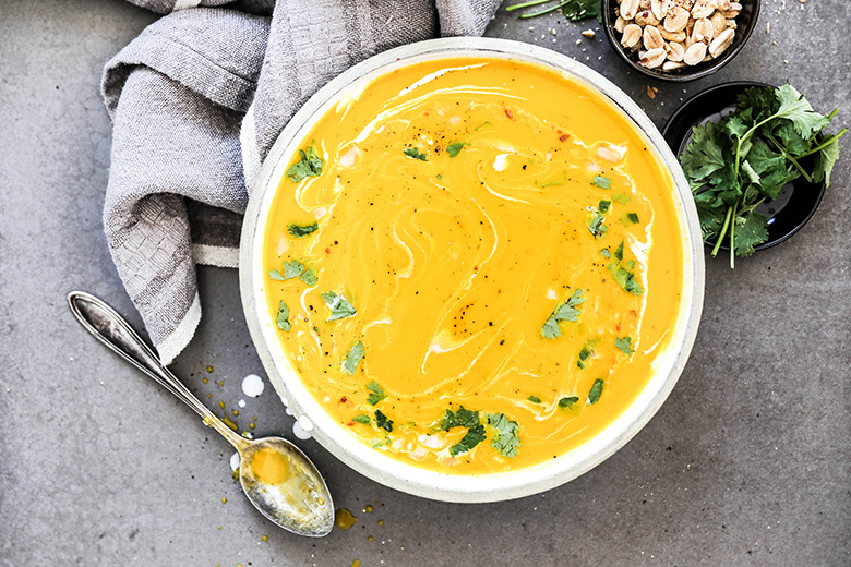 Thai Roasted Carrot and Golden Beet Soup | www.floatingkitchen.net