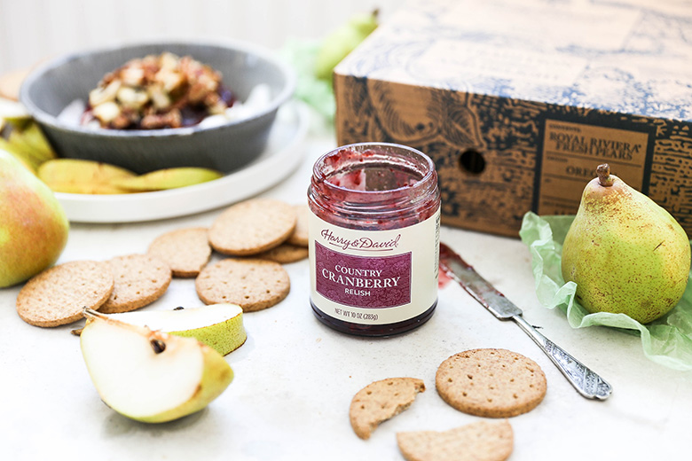 Cranberry-Pear Baked Brie with Pecans | www.floatingkitchen.net