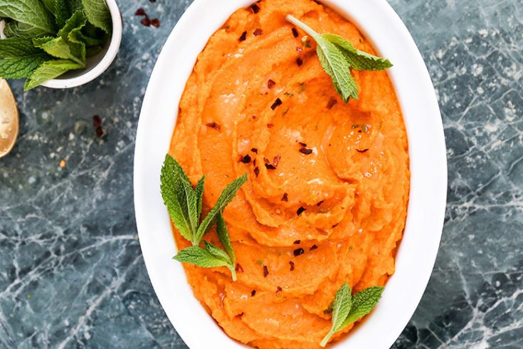 Carrot Mash with Orange and Mint