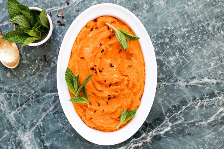 Carrot Mash with Orange and Mint Floating Kitchen