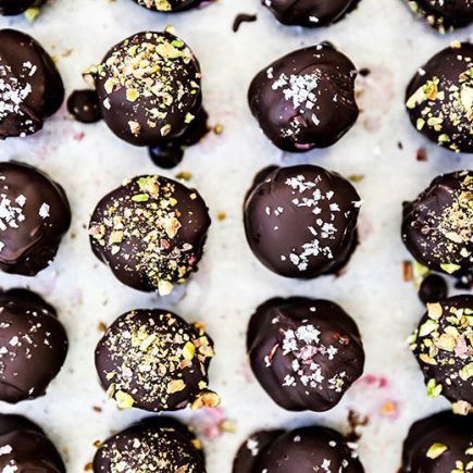 Chocolate and Cranberry Goat Cheese Truffles | www.floatingkitchen.net