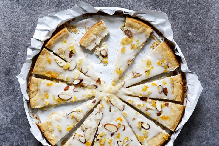 Orange, Ginger and Almond Shortbread