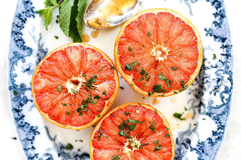 Baked Grapefruit with Mint | www.floatingkitchen.net