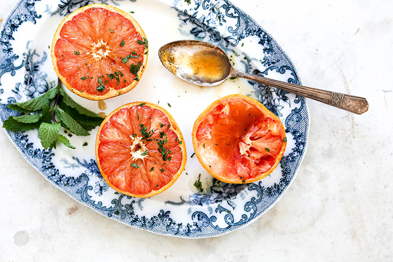 Baked Grapefruit with Mint | www.floatingkitchen.net