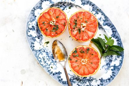 Baked Grapefruit with Mint | www.floatingkitchen.net