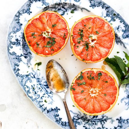 Baked Grapefruit with Mint | www.floatingkitchen.net