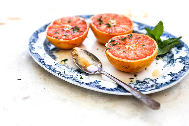 Baked Grapefruit with Mint | www.floatingkitchen.net