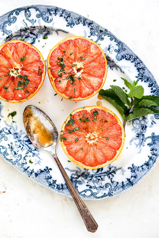 Baked Grapefruit with Mint | www.floatingkitchen.net