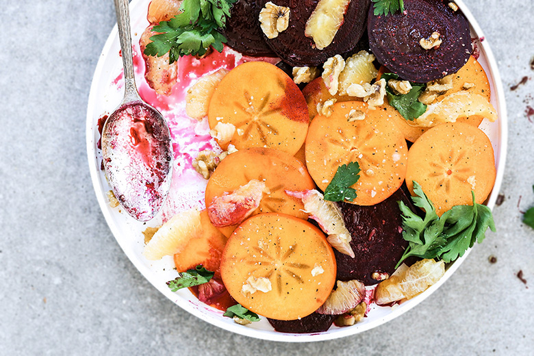 Winter Beet, Persimmon and Meyer Lemon Salad | www.floatingkitchen.net