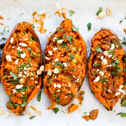 Thai Stuffed Sweet Potato Skins | www.floatingkitchen.net