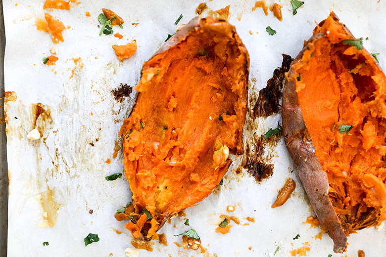 Thai Stuffed Sweet Potato Skins | www.floatingkitchen.net