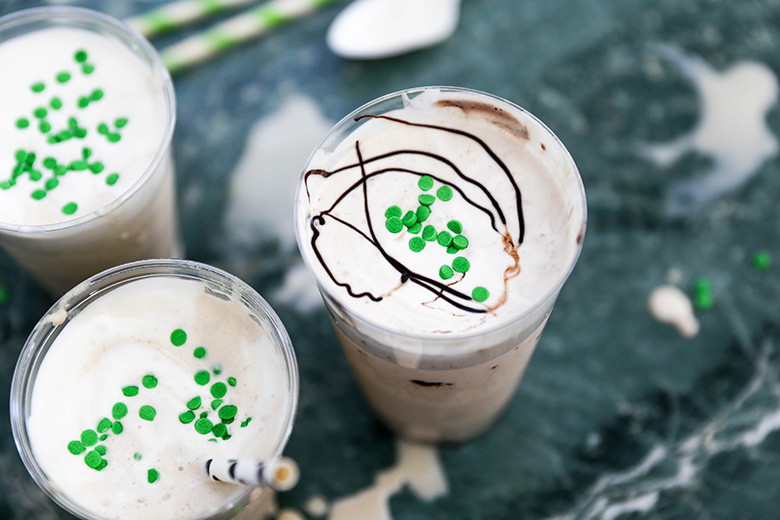 Boozy St. Patrick’s Day Milkshakes | www.floatingkitchen.net