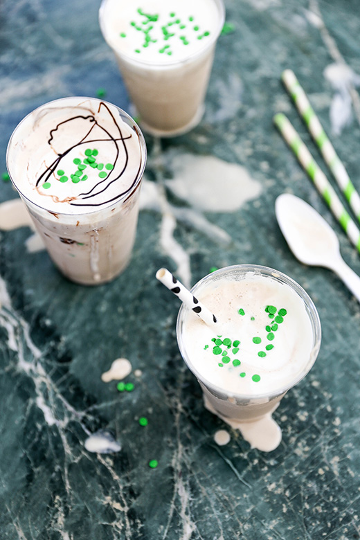 Boozy St. Patrick’s Day Milkshakes | www.floatingkitchen.net