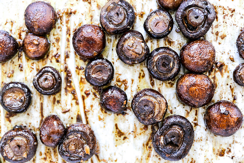 Miso Butter Roasted Mushrooms with Fresh Herbs | www.floatingkitchen.net