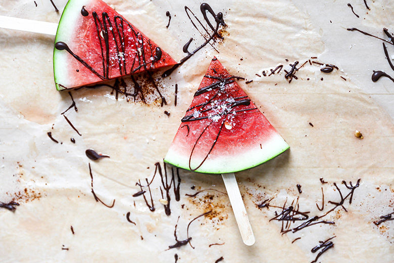 Mezcal Margarita Watermelon Wedges | www.floatingkitchen.net