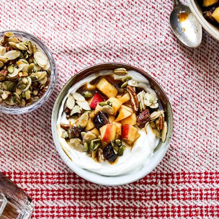 Apple Harvest Yogurt Bowls with Maple-Nut Clusters | www.floatingkitchen.net