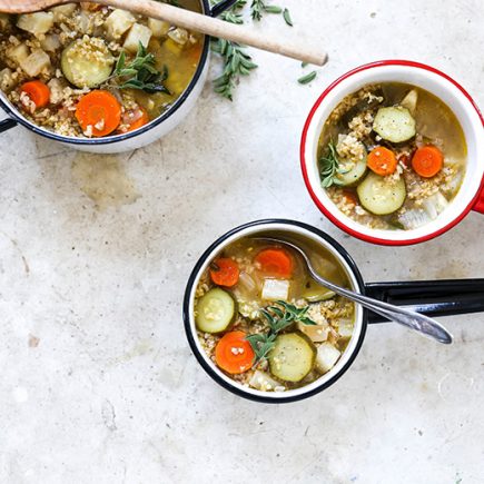 Freekeh Vegetable Soup | www.floatingkitchen.net