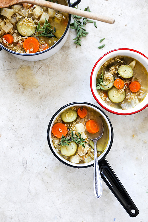 Freekeh Vegetable Soup | www.floatingkitchen.net