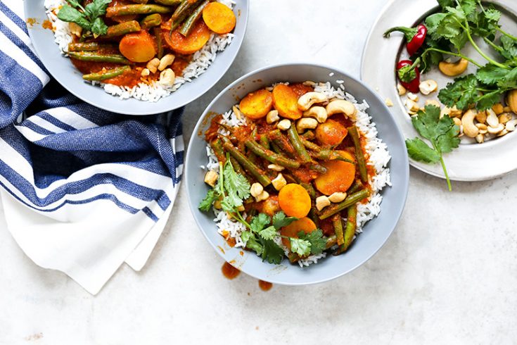 Vegan Potato and Green Bean Curry