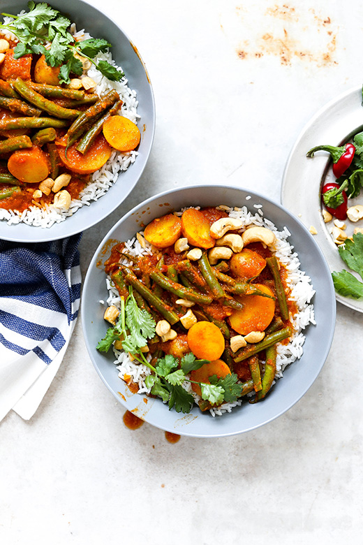 Vegan Potato and Green Bean Curry | www.floatingkitchen.net