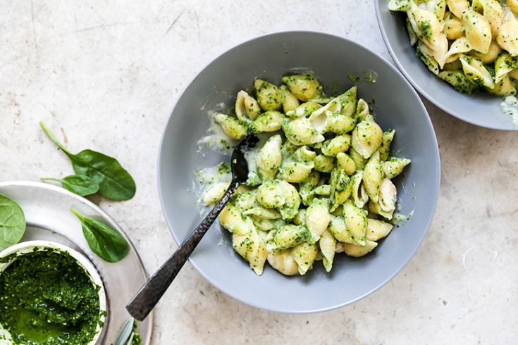 Pesto-Havarti Mac and Cheese