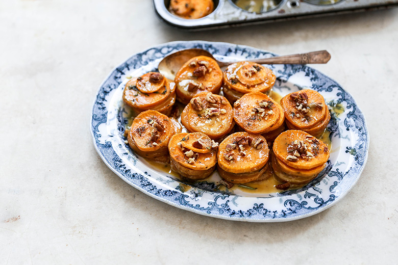 Mini Sweet Potato Gratins | www.floatingkitchen.net