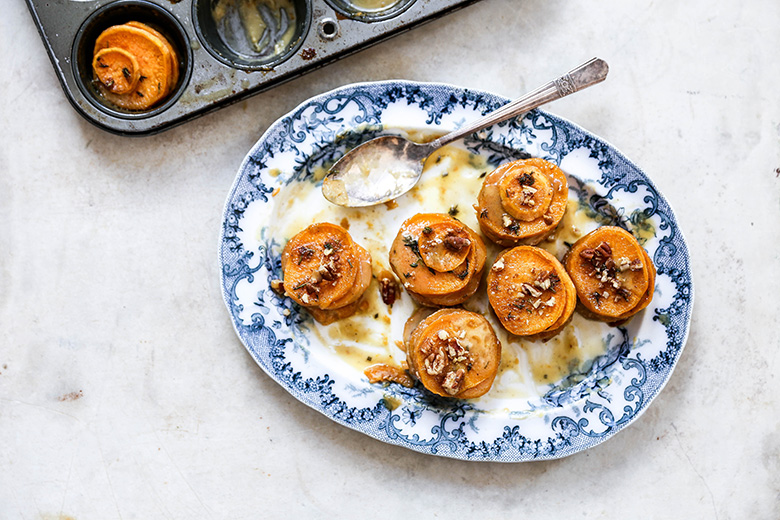 Mini Sweet Potato Gratins | www.floatingkitchen.net