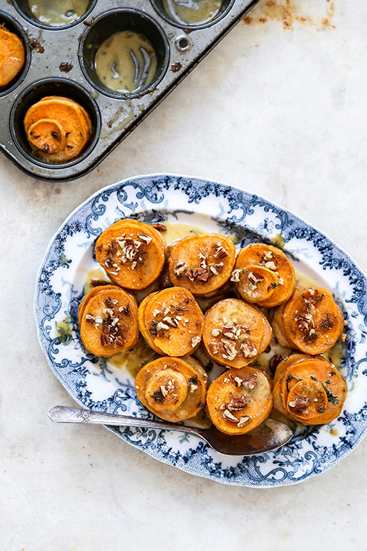 Mini Sweet Potato Gratins | www.floatingkitchen.net