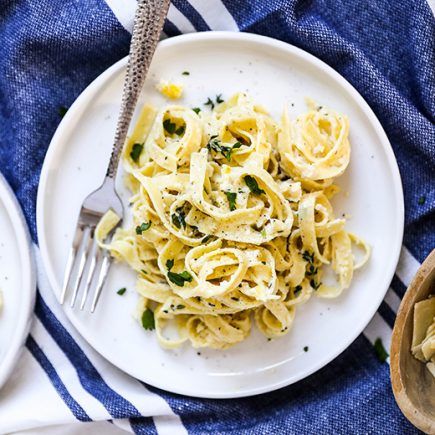 Meyer Lemon and Pine Nut Fettuccine | www.floatingkitchen.net