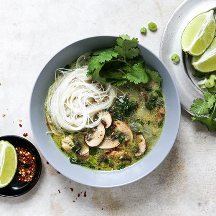 Easy Thai Green Curry Chicken Soup | www.floatingkitchen.net