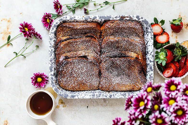 Baked Tiramisu French Toast Casserole | www.floatingkitchen.net