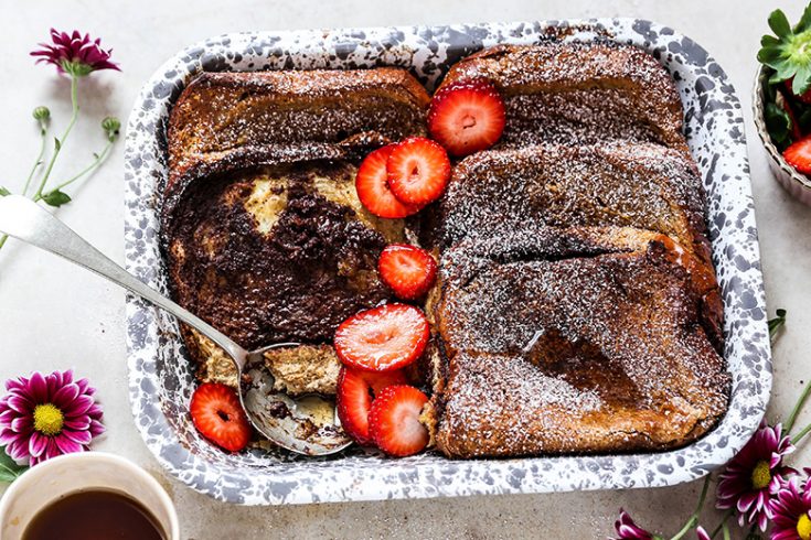 Baked Tiramisu French Toast Casserole