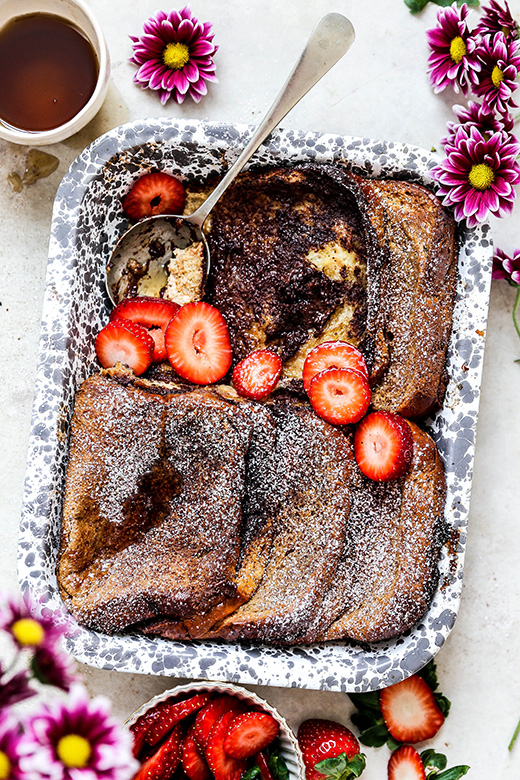 Baked Tiramisu French Toast Casserole | Floating Kitchen