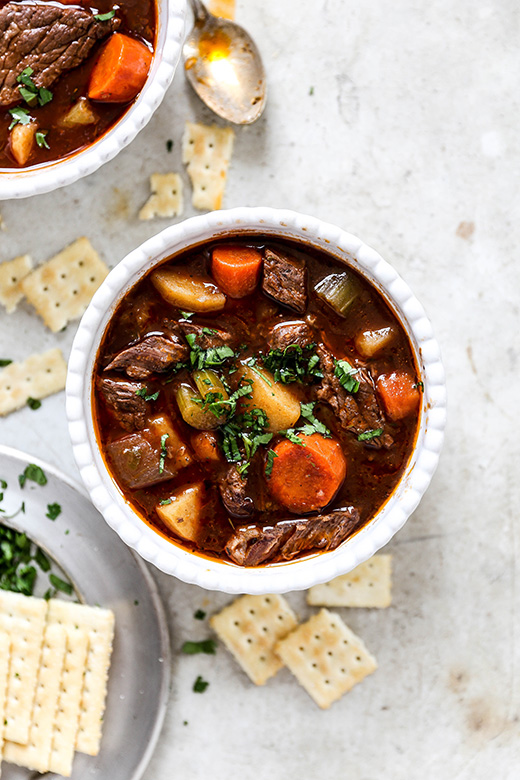 Slow Cooker Beef and Vegetable Stew | www.floatingkitchen.net