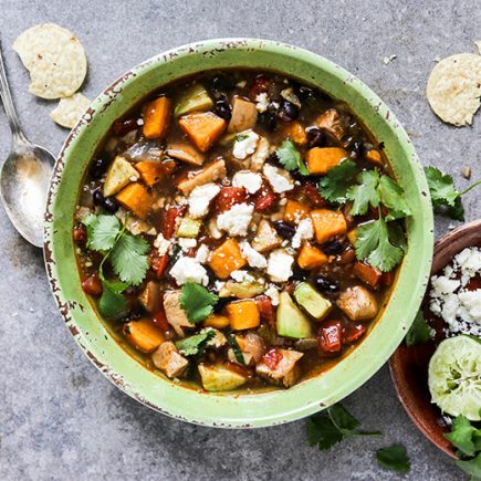 Southwest Chicken and Sweet Potato Soup | www.floatingkitchen.net