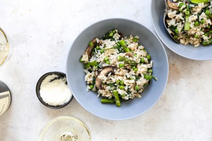 One-Pot Baked Spring Vegetable Risotto | www.floatingkitchen.net