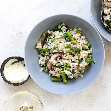 One-Pot Baked Spring Vegetable Risotto | www.floatingkitchen.net