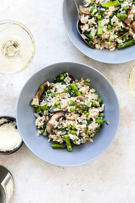 One-Pot Baked Spring Vegetable Risotto | www.floatingkitchen.net