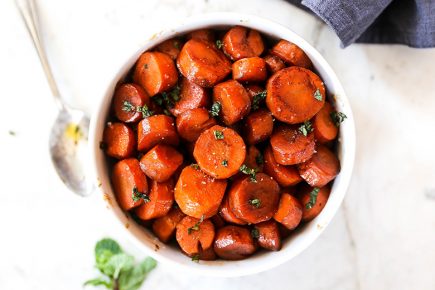 Coffee Glazed Carrot Coins | www.floatingkitchen.net