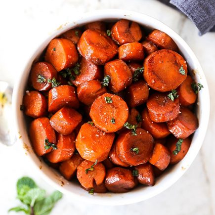 Coffee Glazed Carrot Coins | www.floatingkitchen.net