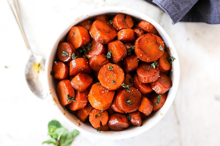 Coffee Glazed Carrot Coins